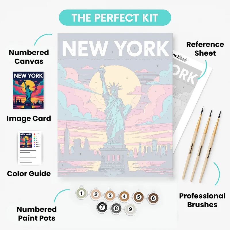 New York Poster - Paint by Numbers Kit