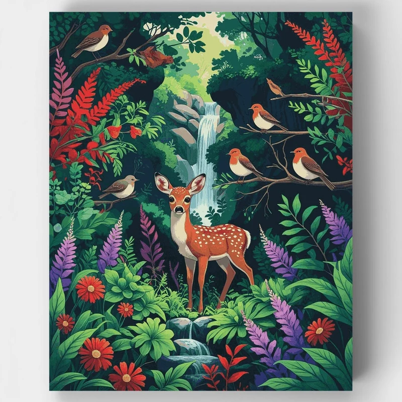 Enchanted Forest Fawn - Paint by Numbers Kit