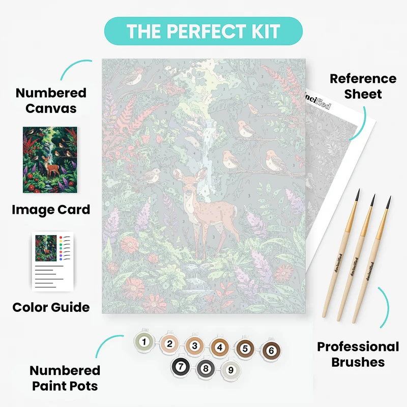 Enchanted Forest Fawn - Paint by Numbers Kit