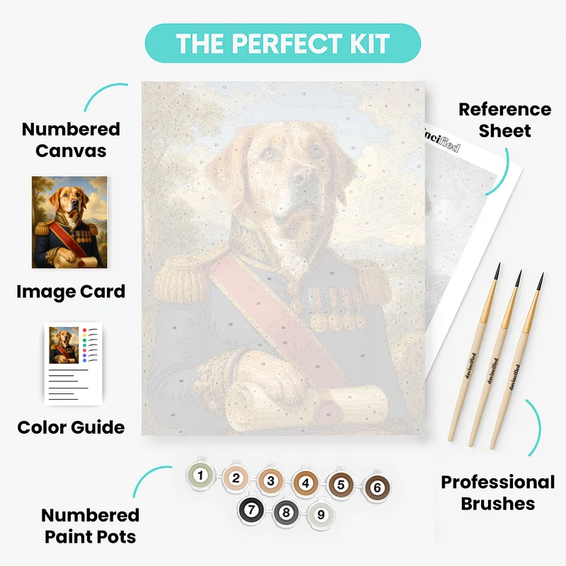 Noble Commander - Custom Paint by Numbers Kit