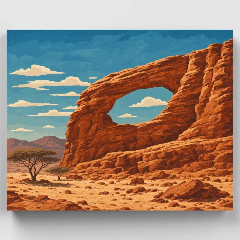 Timna Desert Arch - Paint by Numbers Kit