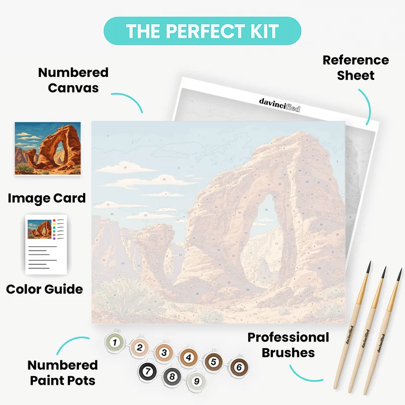 Timna Desert Arch - Paint by Numbers Kit