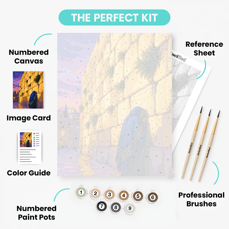 Western Wall at Dusk - Paint by Numbers Kit