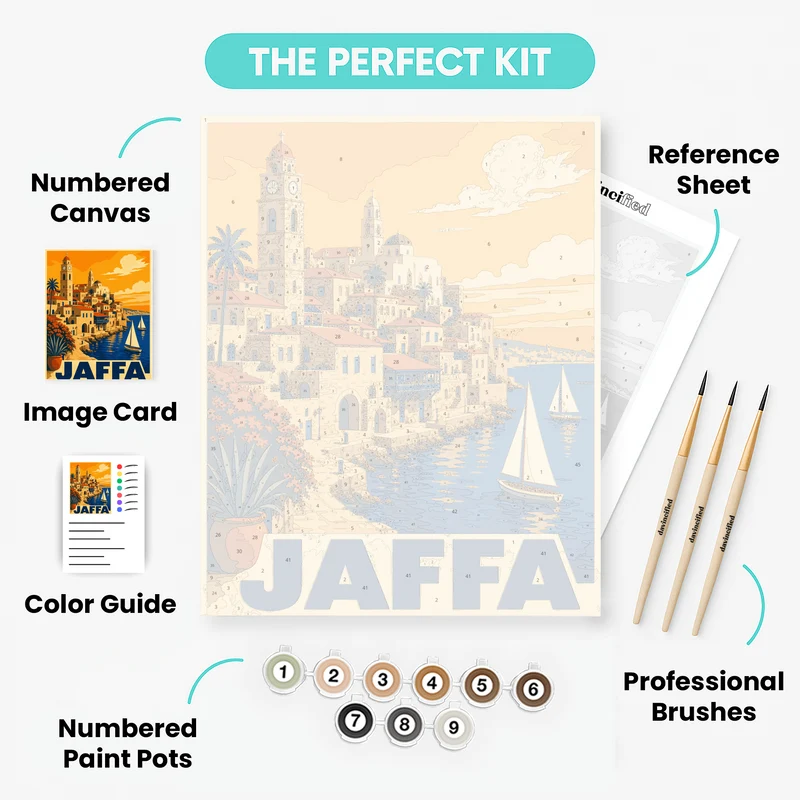 Jaffa Clock Tower - Paint by Numbers Kit
