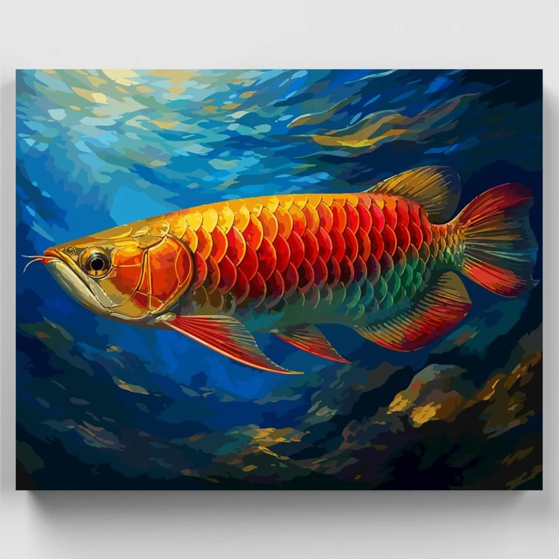Golden Arowana - Paint by Numbers Kit