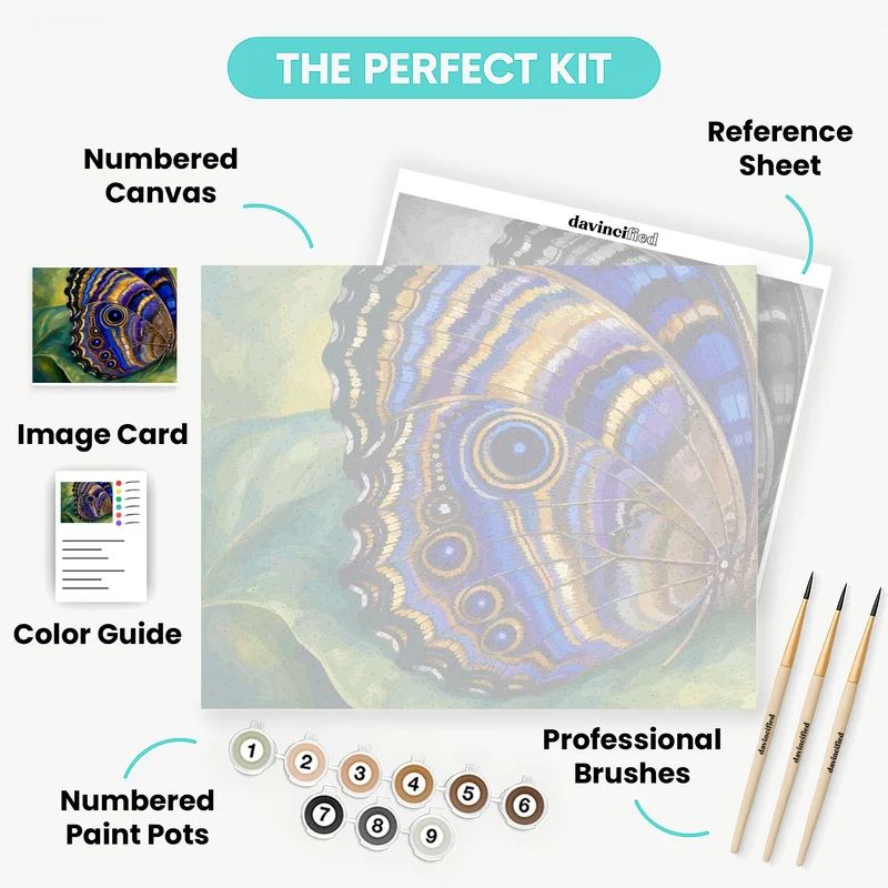 Butterfly Wing Eyespots - Paint by Numbers Kit