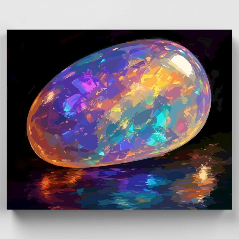 Luminous Opal Egg - Paint by Numbers Kit