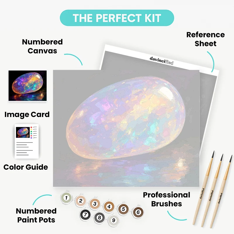 Luminous Opal Egg - Paint by Numbers Kit