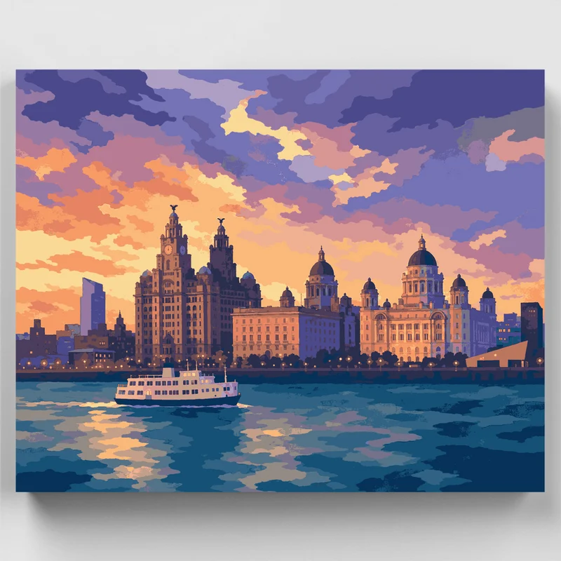 Three Graces at Dusk - Paint by Numbers Kit