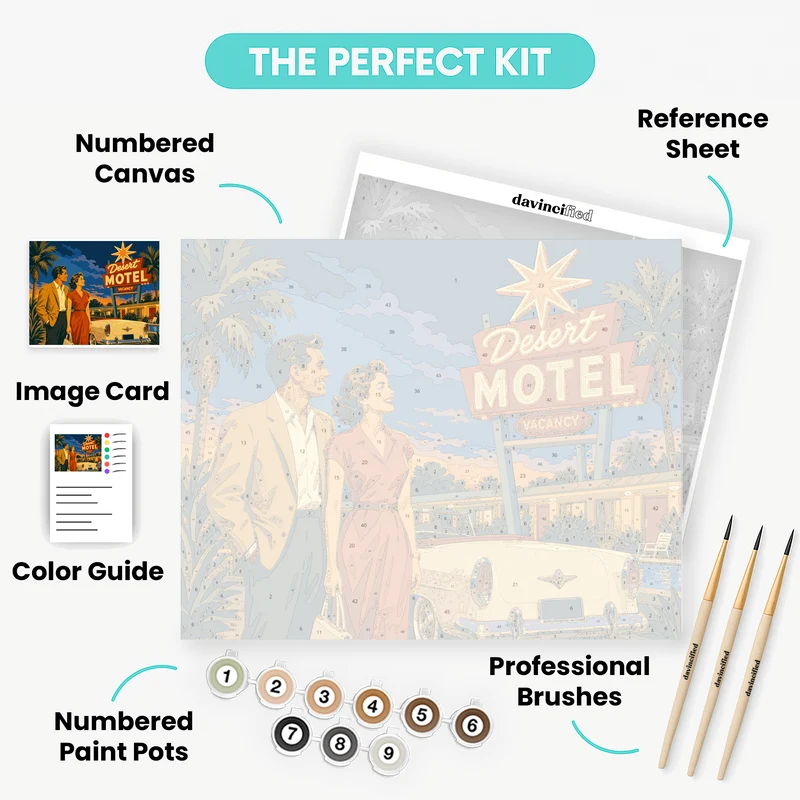 Desert Motel Nights - Paint by Numbers Kit