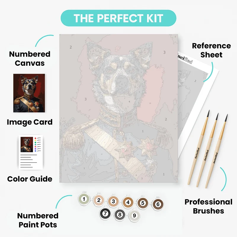Royal Australian Shepherd General Portrait - Paint by Numbers Kit