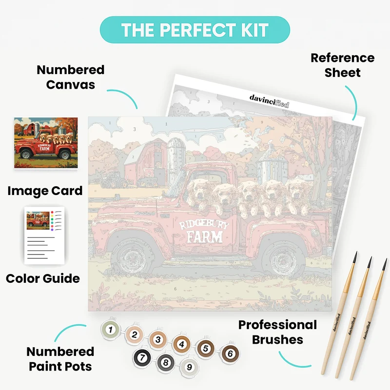 Ridgebury Farm Golden Retrievers - Paint by Numbers Kit