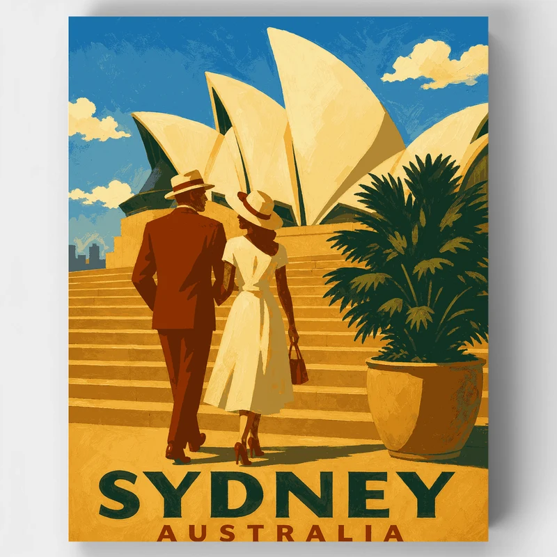 Opera House Steps - Paint by Numbers Kit