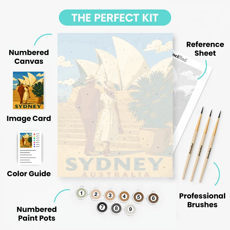 Opera House Steps - Paint by Numbers Kit