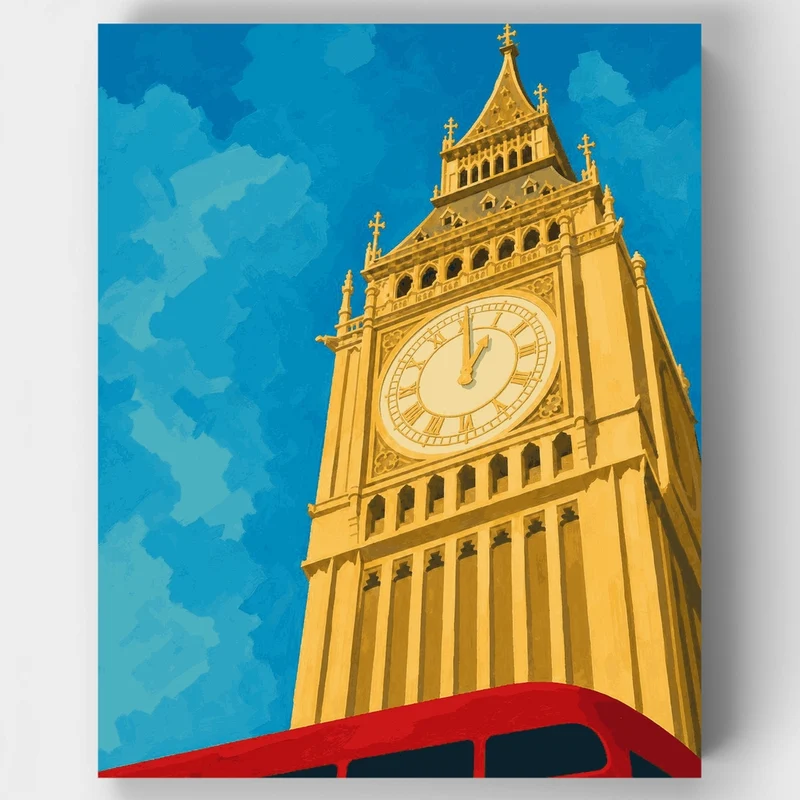 Big Ben Skyward Angle - Paint by Numbers Kit