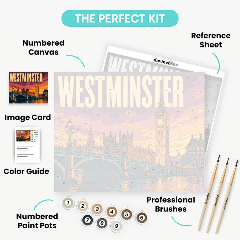 Big Ben at Dusk - Paint by Numbers Kit