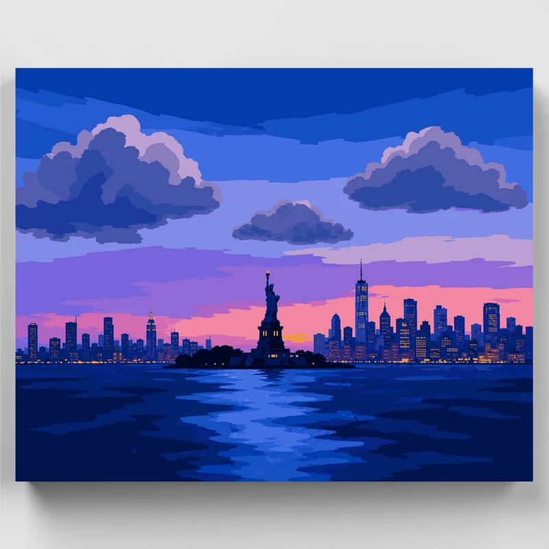 Liberty at Dusk - Paint by Numbers Kit