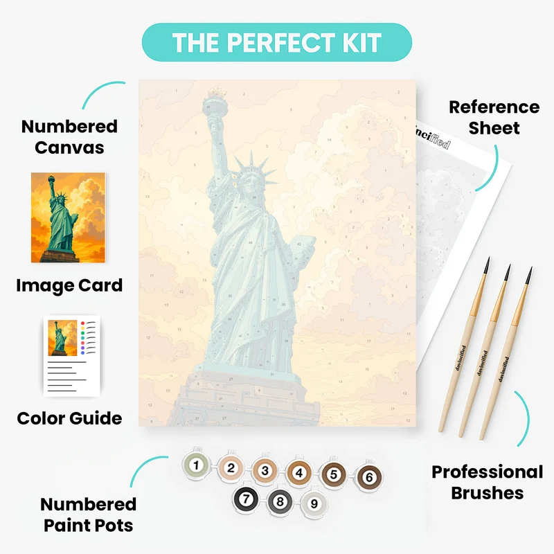 Torch at Sunset - Paint by Numbers Kit