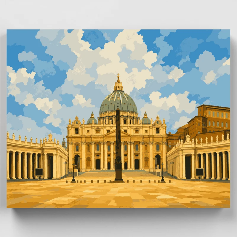 St. Peter's Square - Paint by Numbers Kit