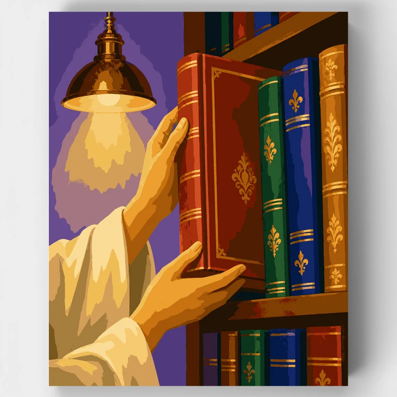 Golden Books Shelf - Paint by Numbers Kit
