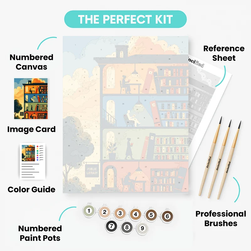Floors of Knowledge - Paint by Numbers Kit