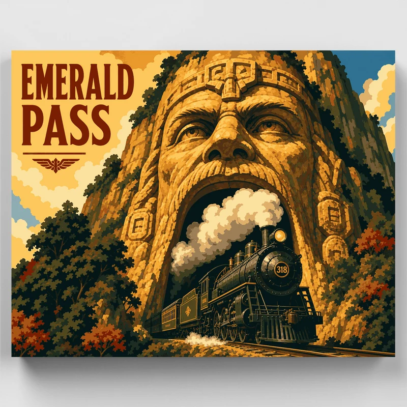 Stone God Tunnel - Paint by Numbers Kit