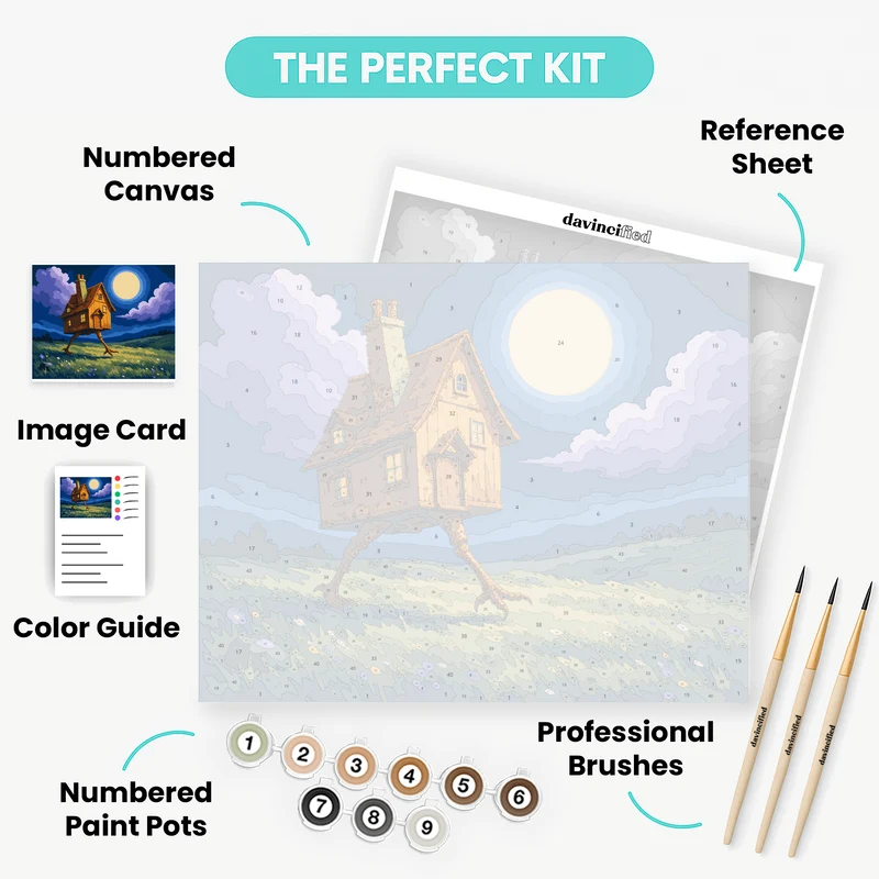 House on Chicken Legs - Paint by Numbers Kit