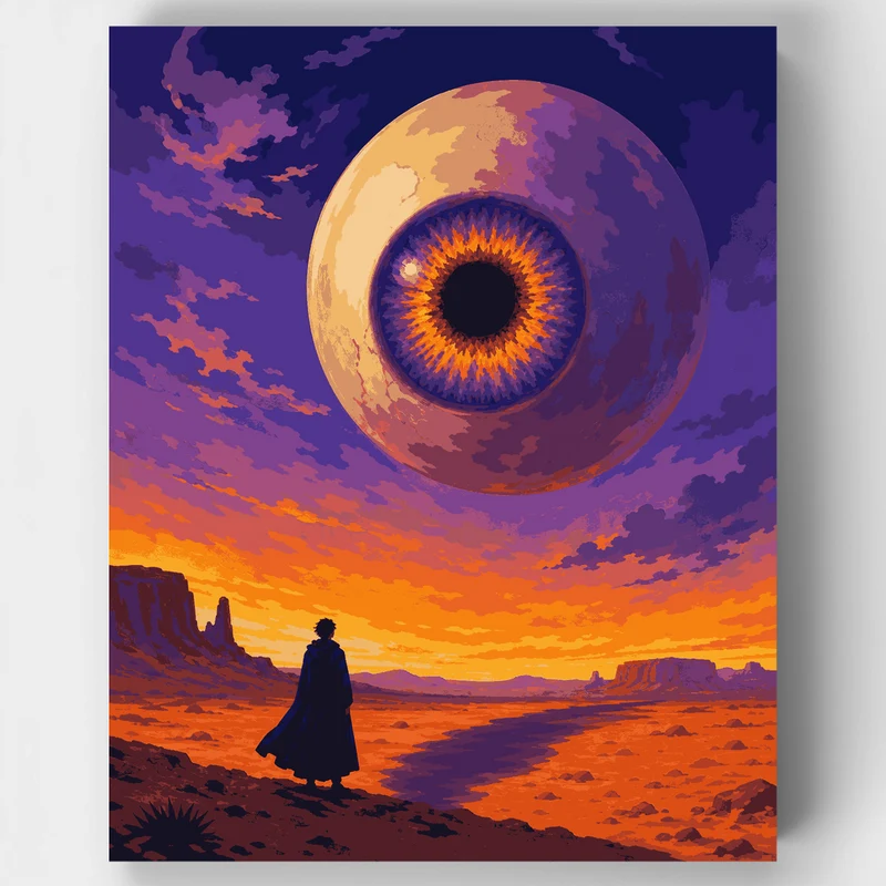 Giant Eye in Sky - Paint by Numbers Kit