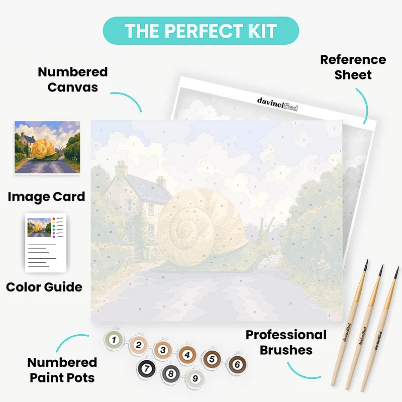 Giant Road Snail - Paint by Numbers Kit