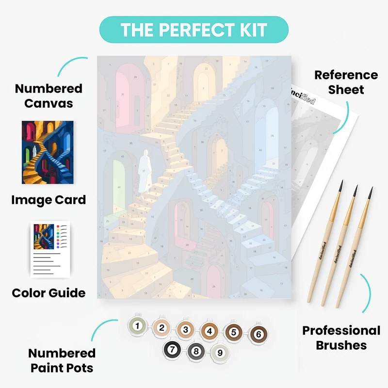 Endless Stairways - Paint by Numbers Kit