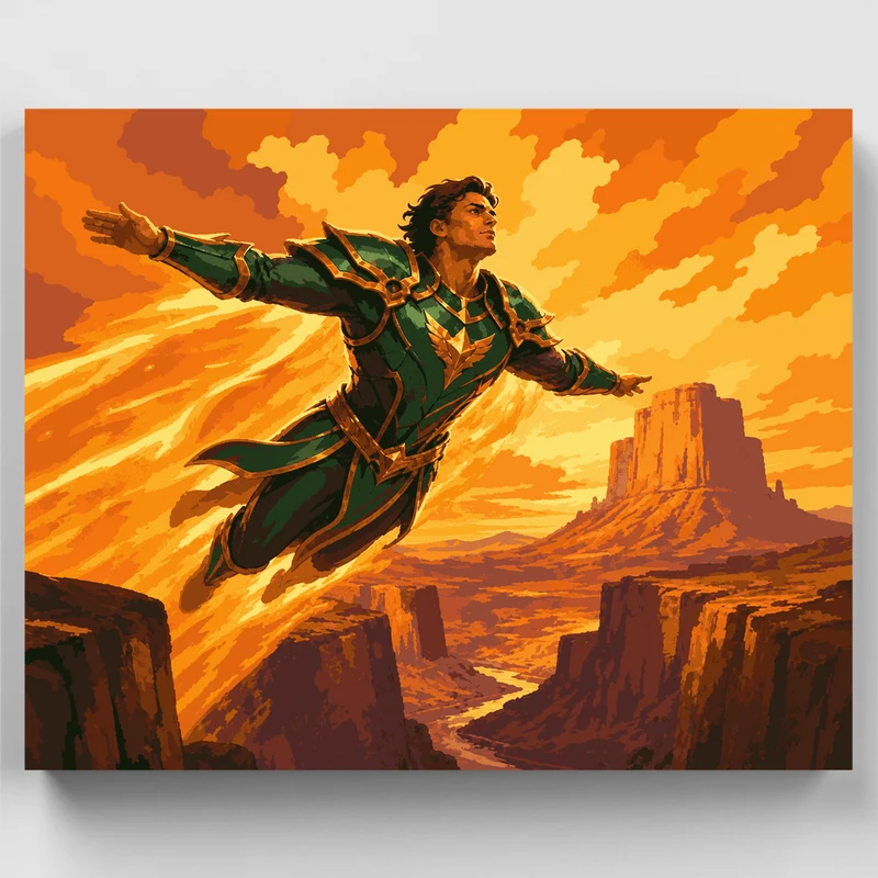 Canyon Flight Hero - Paint by Numbers Kit