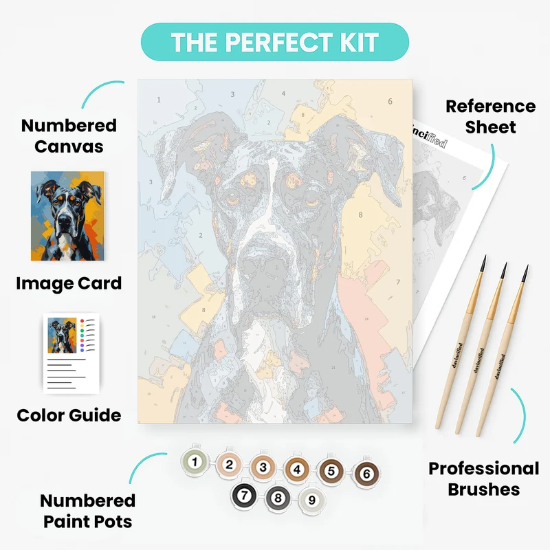 Great Dane Portrait - Paint by Numbers Kit