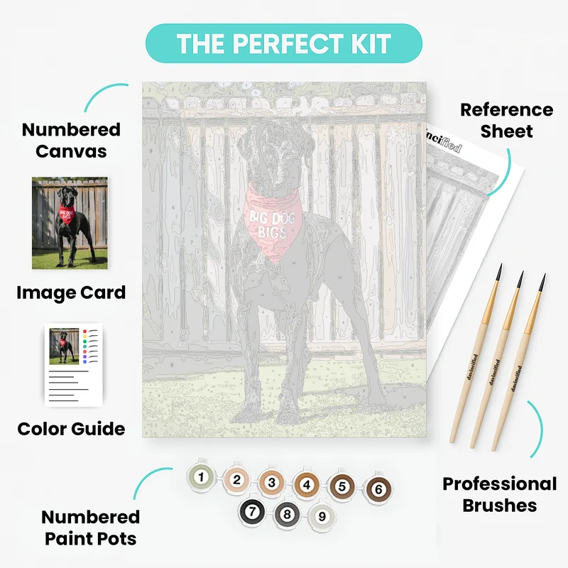 Big Dog Bigs Great Dane - Paint by Numbers Kit