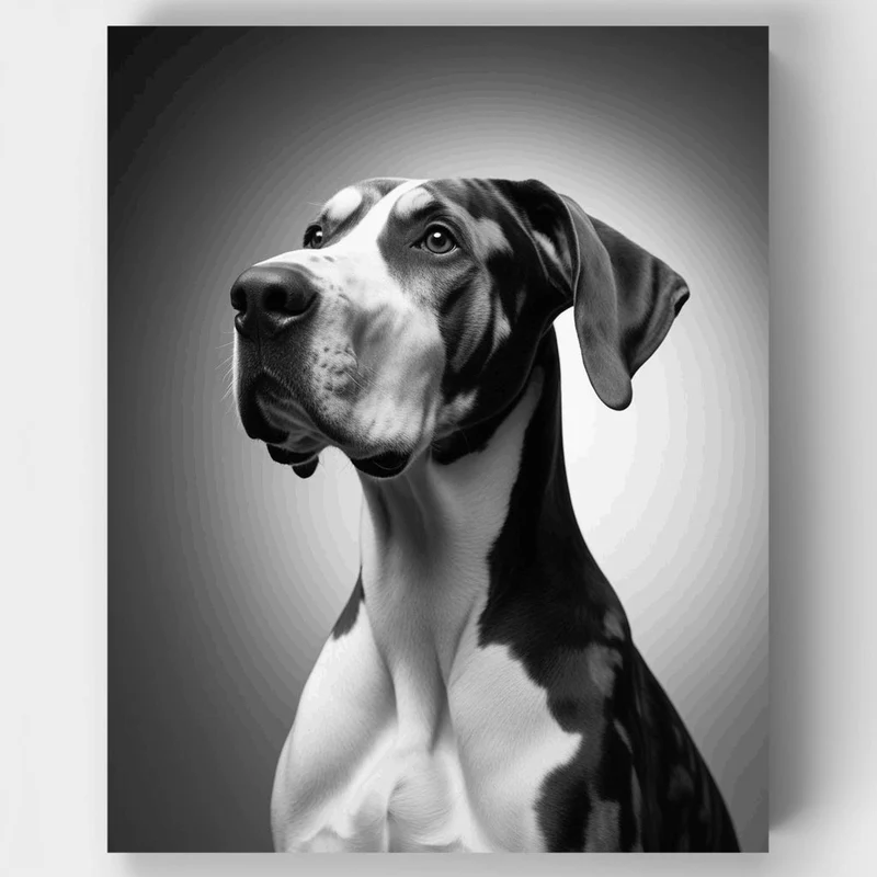Elegant Great Dane Portrait - Paint by Numbers Kit