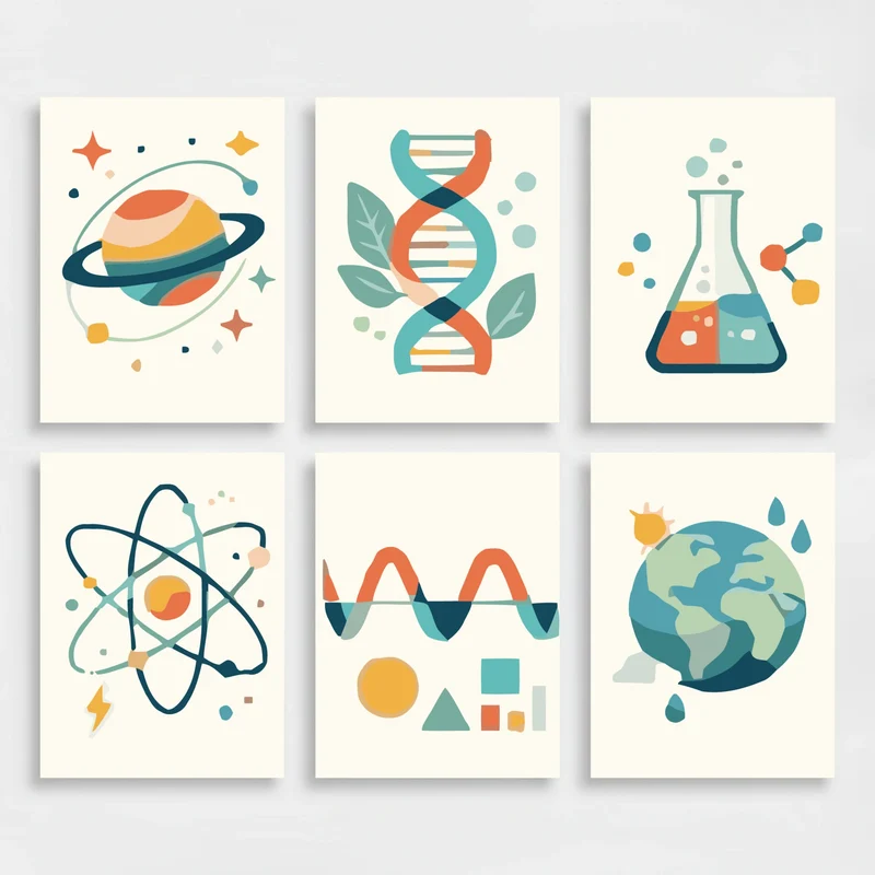 Science - Mini Paint by Numbers Set