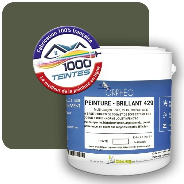 Peinture Anticorrosion Natura Orphéo® Les Verts (Mille Teintes E10-39) Intérieur/Extérieur BRILLANT