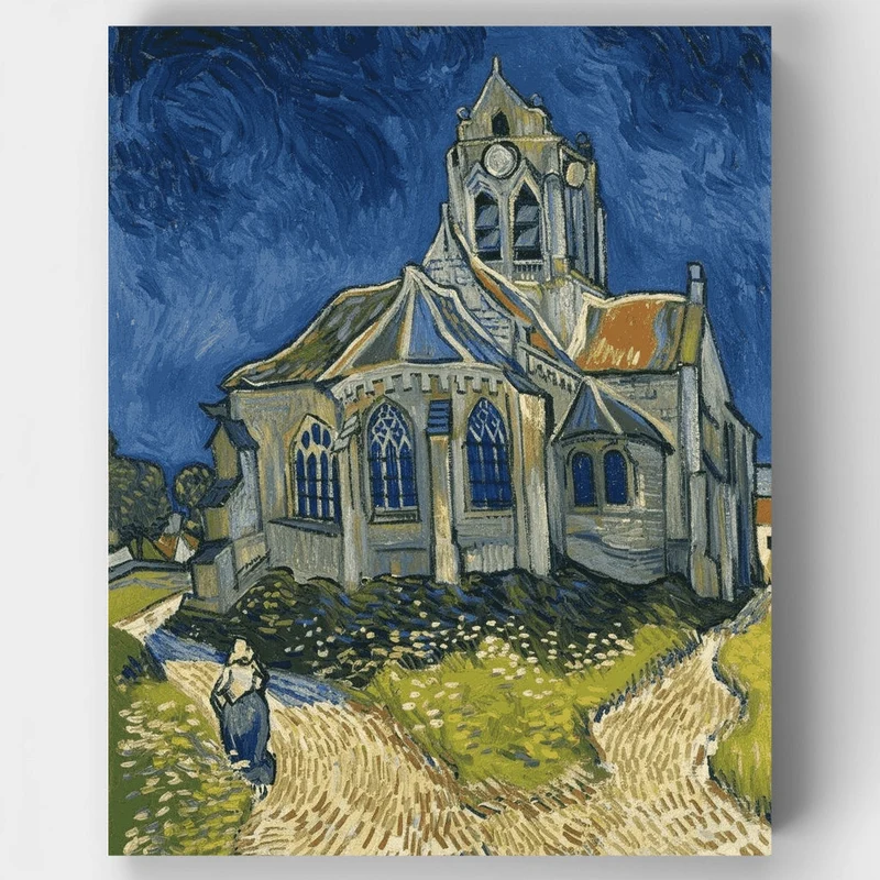 The Church at Auvers - Paint by Numbers Kit