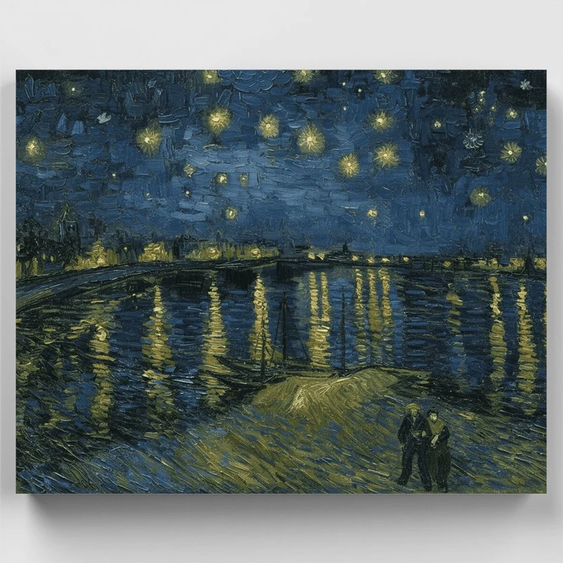 Starry Night Over the Rhône - Paint by Numbers Kit