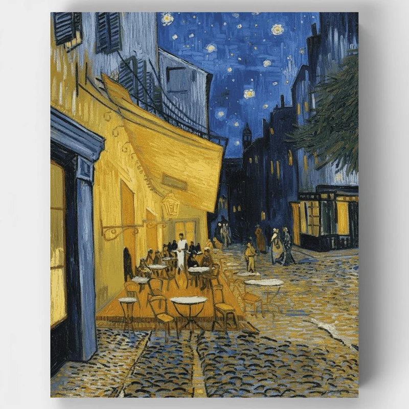 The Café Terrace at Night - Paint by Numbers Kit