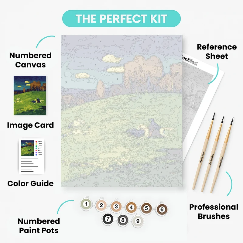 Blue Rider - Paint by Numbers Kit