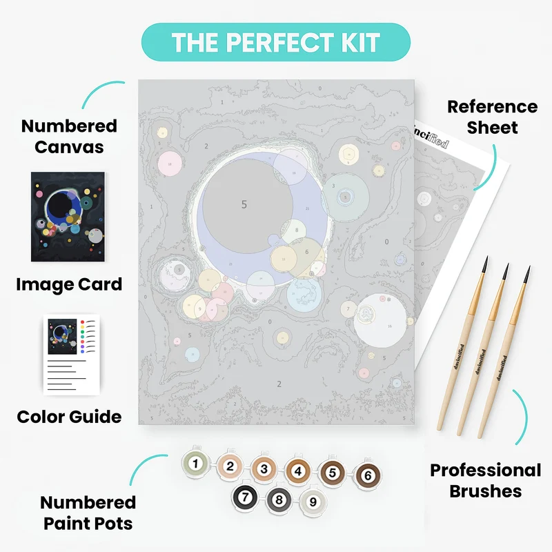 Several Circles - Paint by Numbers Kit