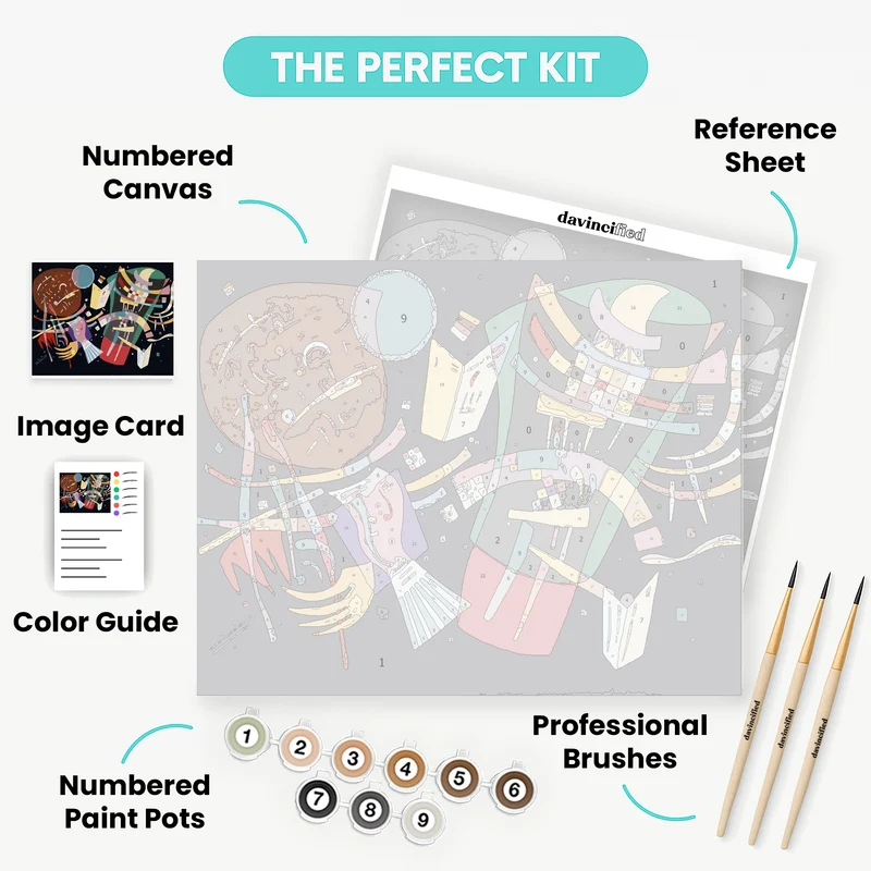 Composition X - Paint by Numbers Kit