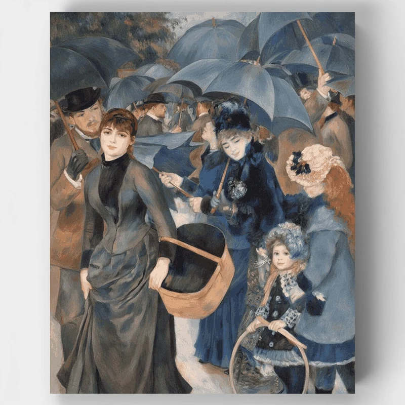 The Umbrellas - Paint by Numbers Kit