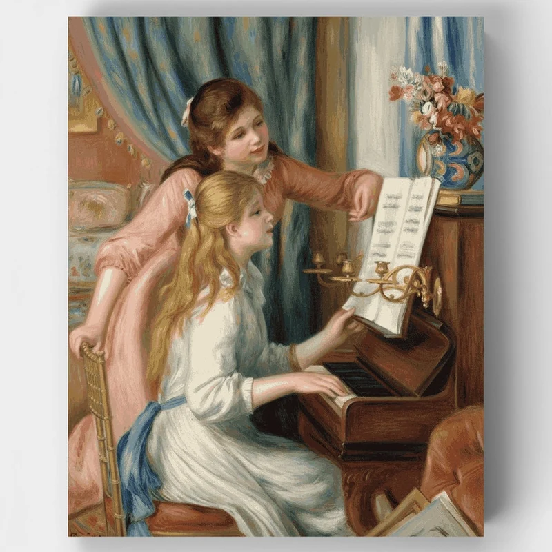 Girls at the Piano - Paint by Numbers Kit