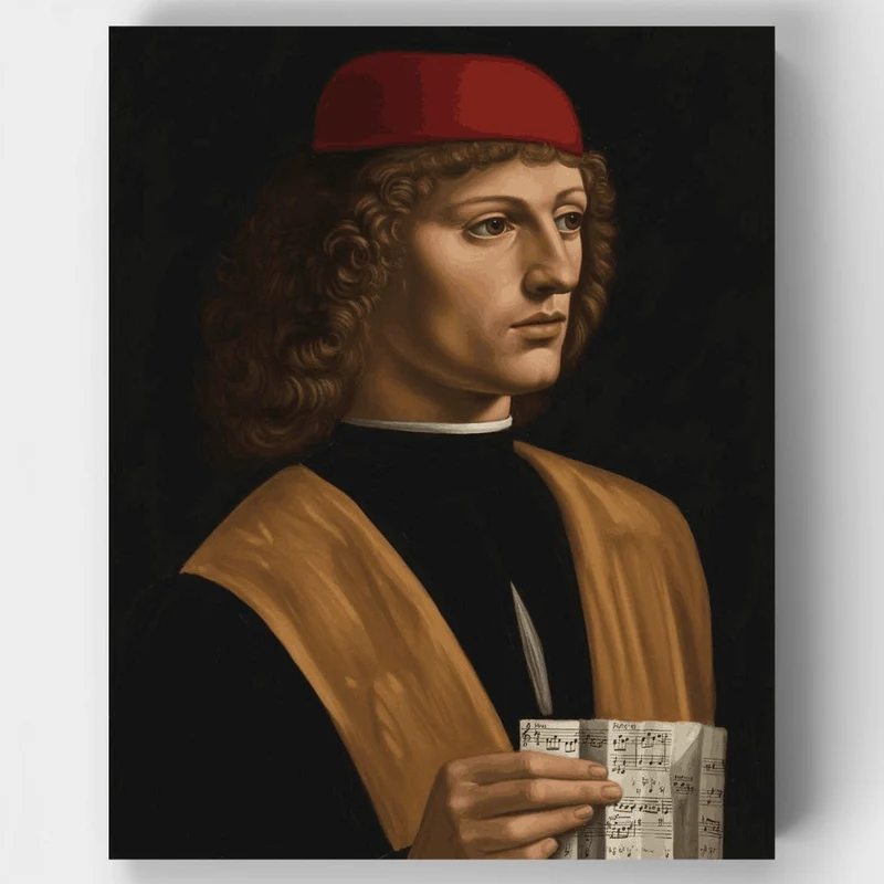 Portrait of a Musician - Paint by Numbers Kit