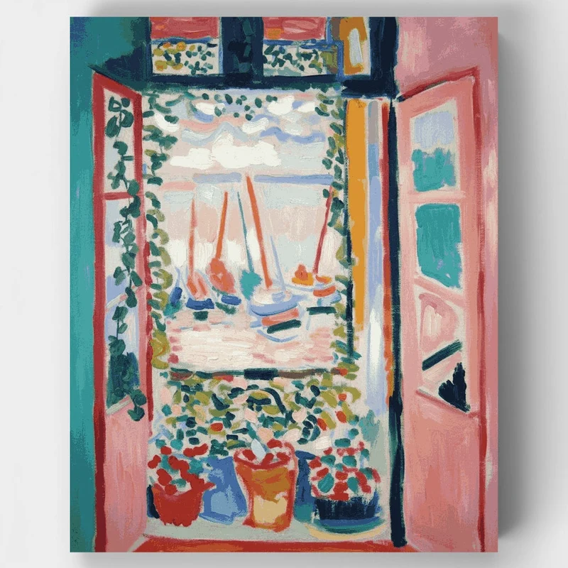 Open Window - Paint by Numbers Kit