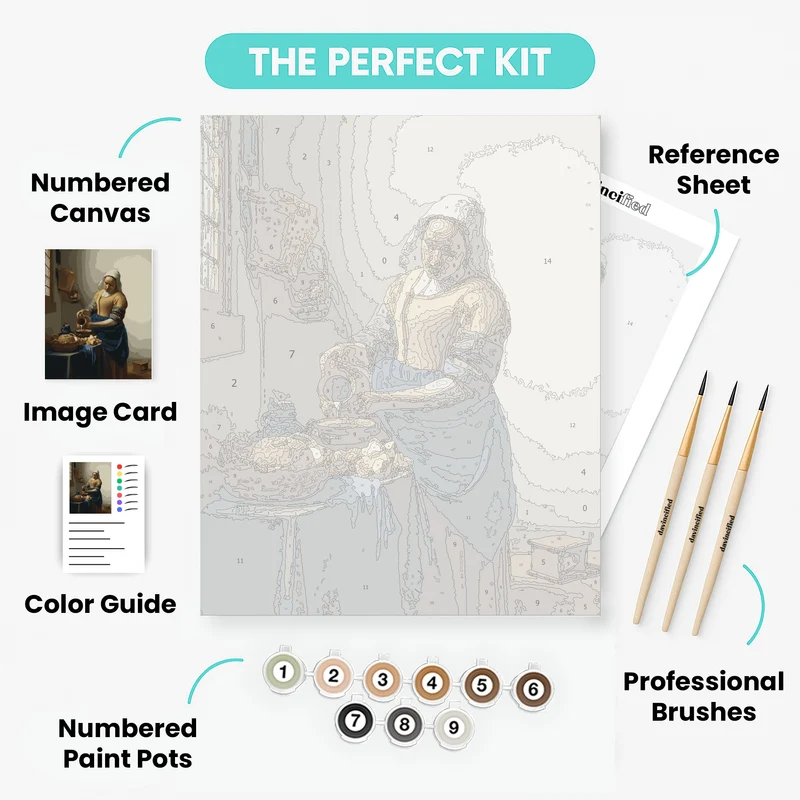 The Milkmaid - Paint by Numbers Kit