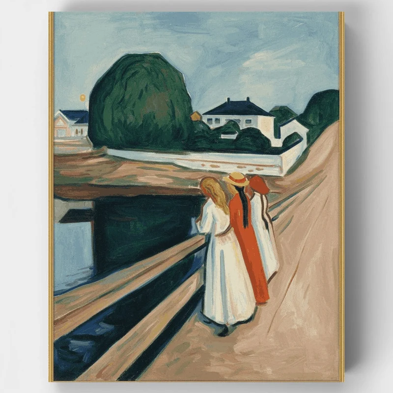 The Girls on the Bridge - Paint by Numbers Kit