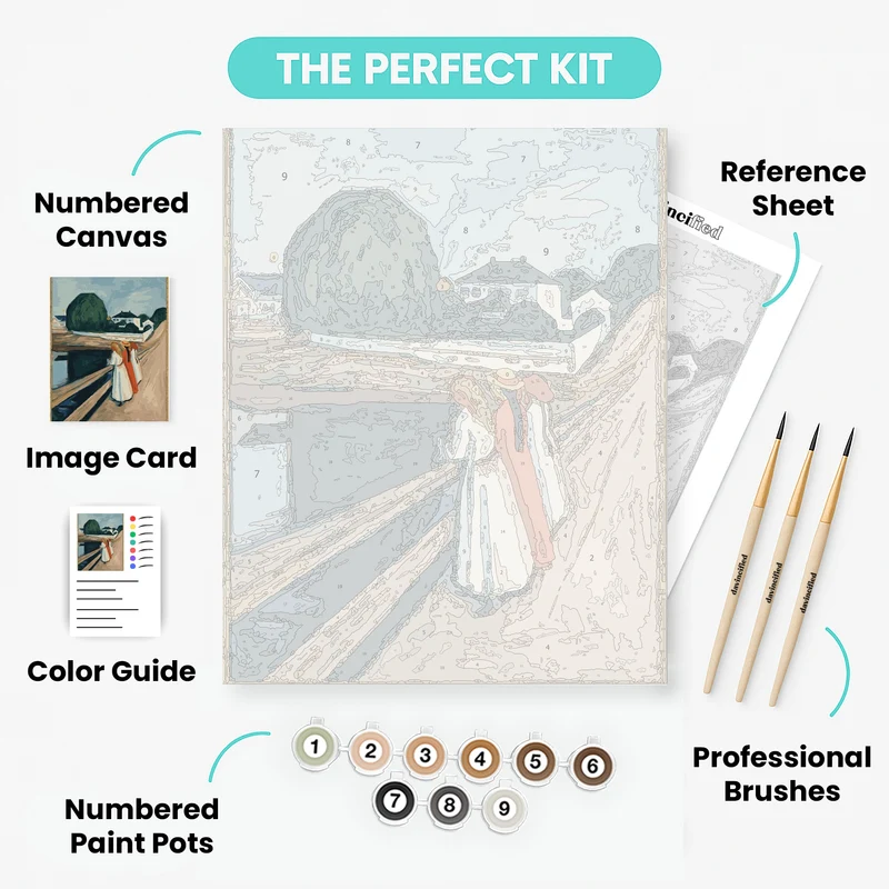 The Girls on the Bridge - Paint by Numbers Kit