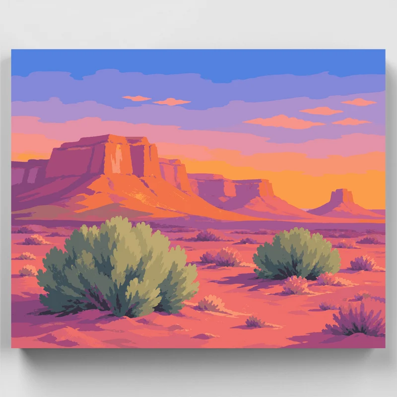 Mesa at Dusk - Paint by Numbers Kit